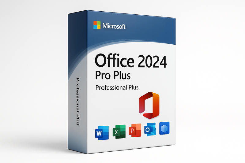 faça uma imagem do Microsoft Office 2024 Pro Plus para ser a imagem do meu produto estilo caixa box